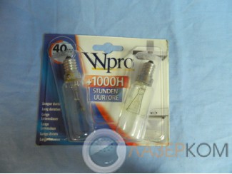 Ardo,Universal,Whirlpool,Ariston,Indesit лампочка (2шт) 40W/E14 (481281728445,126387,042985,624000390,1206001)